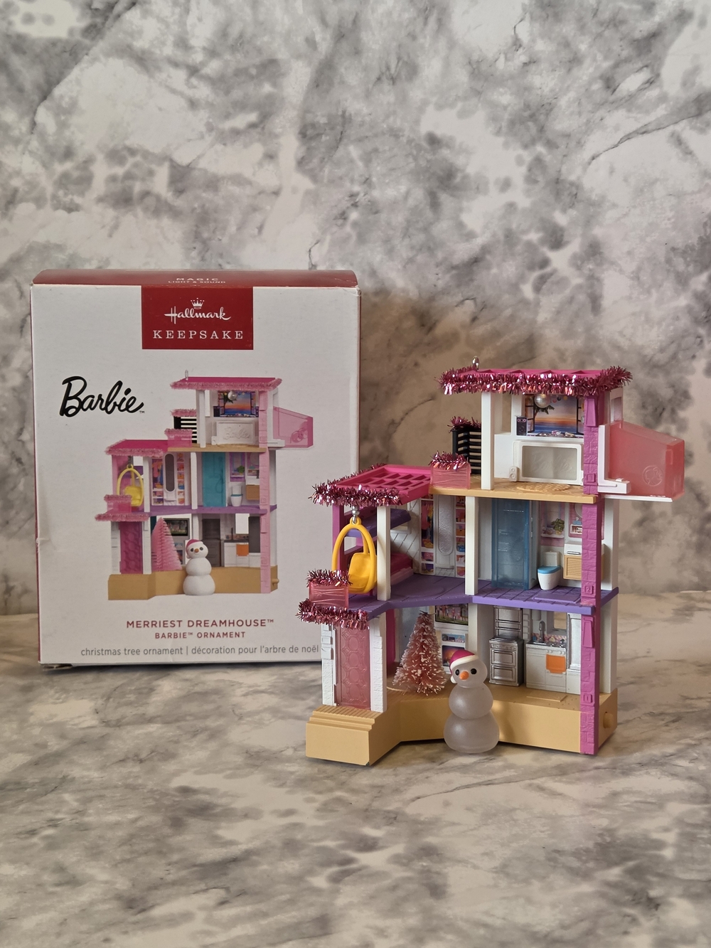 Hallmark Keepsake 2025 Barbie Merriest Dreamhouse Ornament - Magic Light & Sound